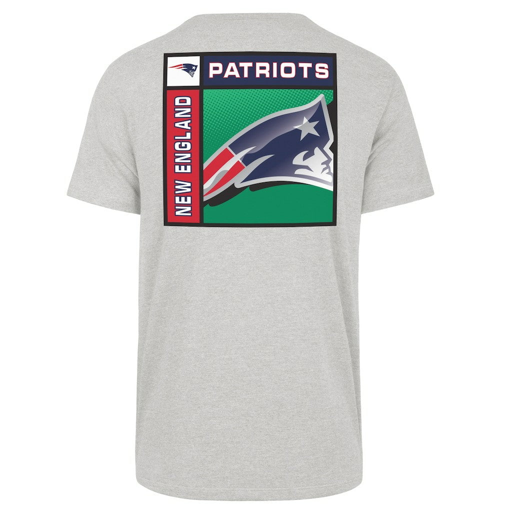 New England Patriots '47 Chrome Plate Franklin T-Shirt - Gray - 47 brand
