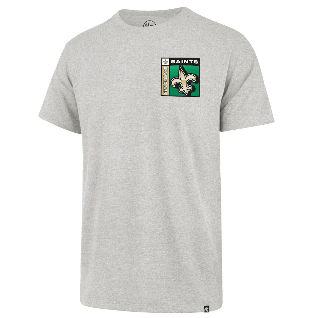New Orleans Saints '47 Chrome Plate Franklin T-Shirt - Gray - 47 brand