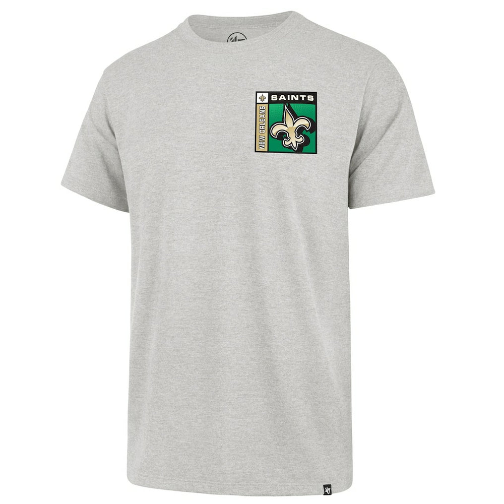 New Orleans Saints '47 Chrome Plate Franklin T-Shirt - Gray - 47 brand