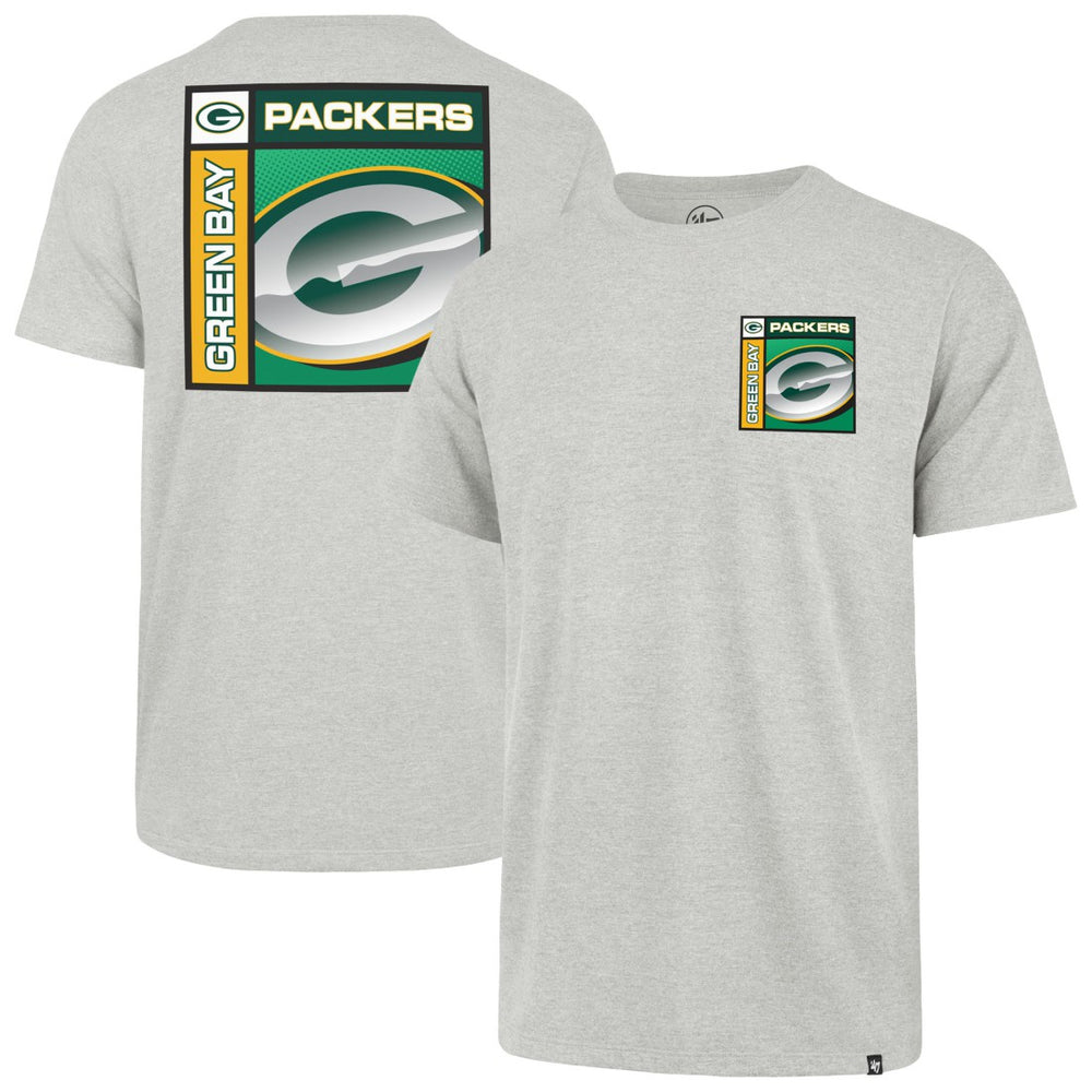 Green Bay Packers '47 Chrome Plate Franklin T-Shirt - Gray - 47 brand