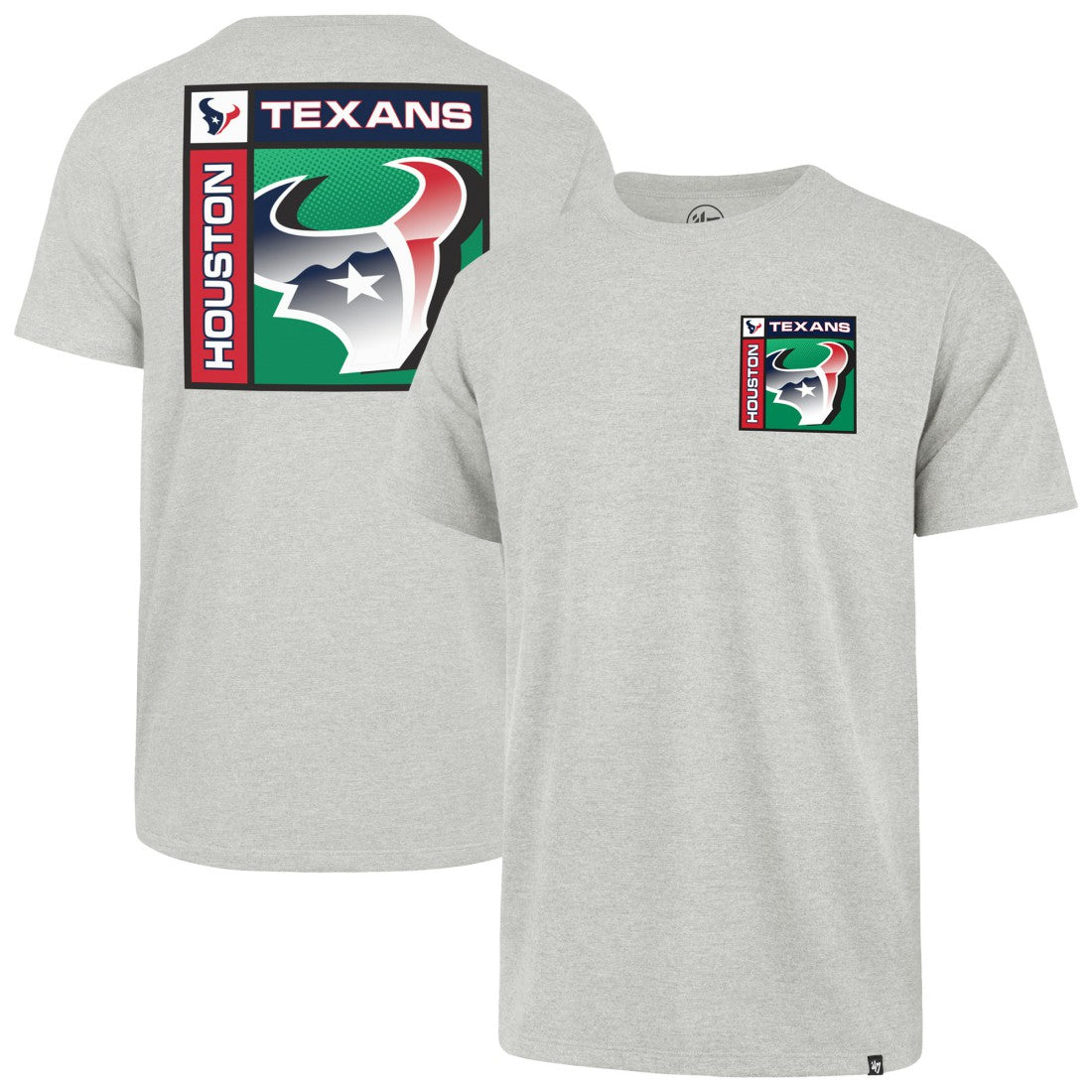 Houston Texans '47 Chrome Plate Franklin T-Shirt - Gray - 47 brand