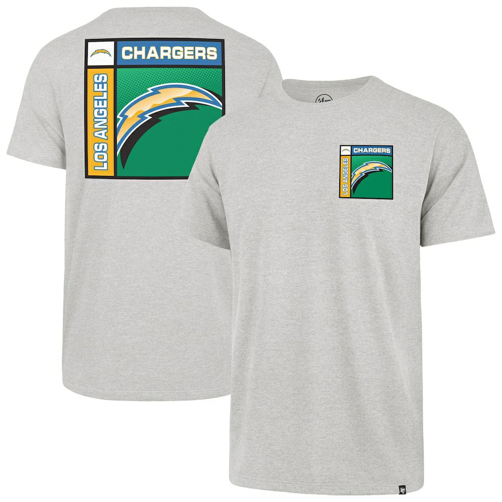 Los Angeles Chargers '47 Chrome Plate Franklin T-Shirt - Gray - 47 brand