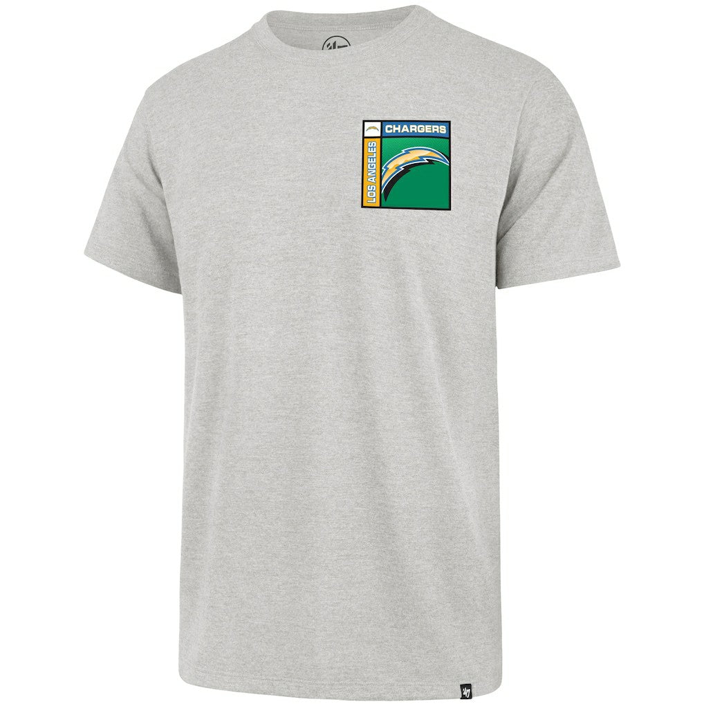Los Angeles Chargers '47 Chrome Plate Franklin T-Shirt - Gray - 47 brand