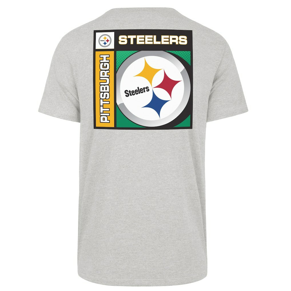 Pittsburgh Steelers '47 Chrome Plate Franklin T-Shirt - Gray - 47 brand