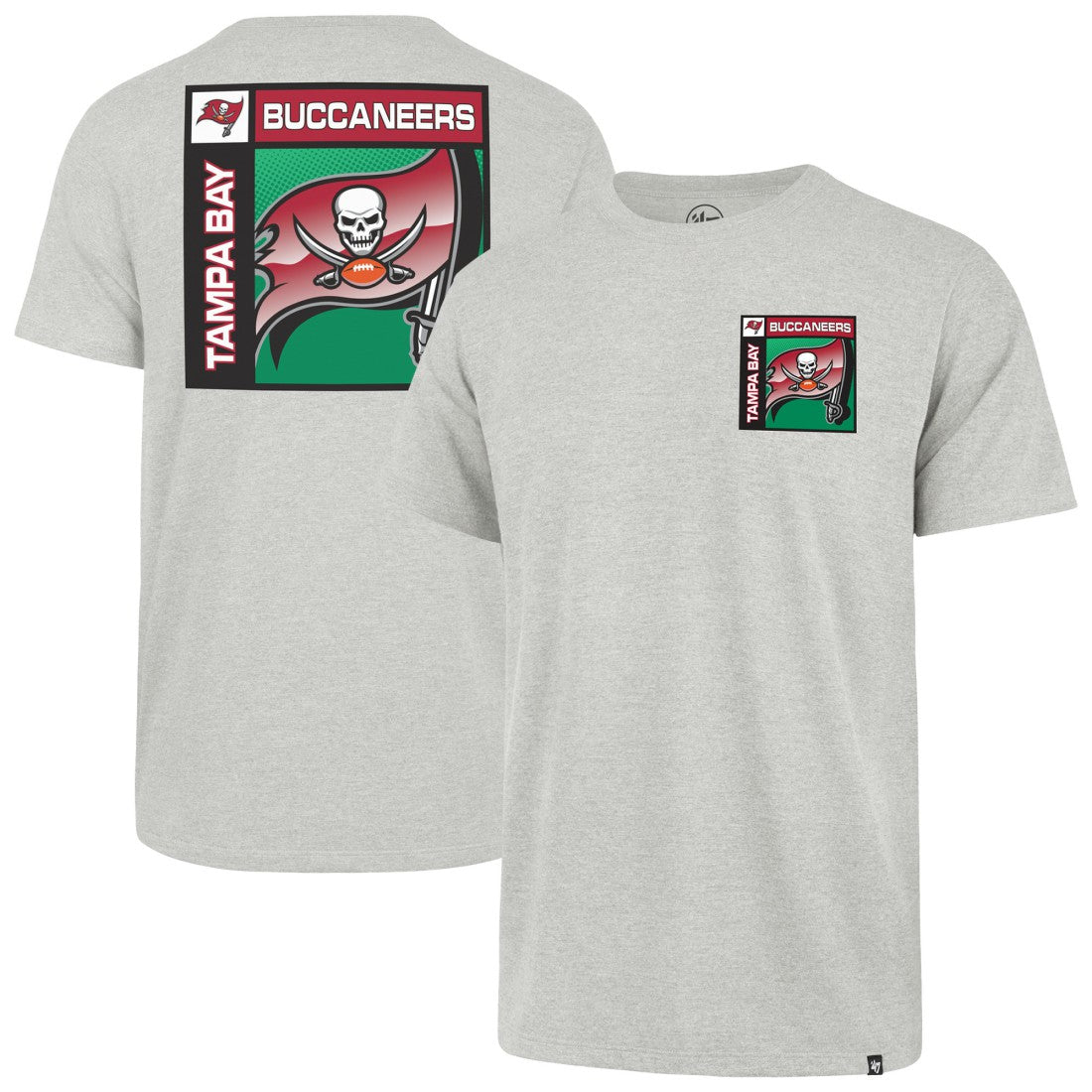 Tampa Bay Buccaneers '47 Chrome Plate Franklin T-Shirt - Gray - 47 brand