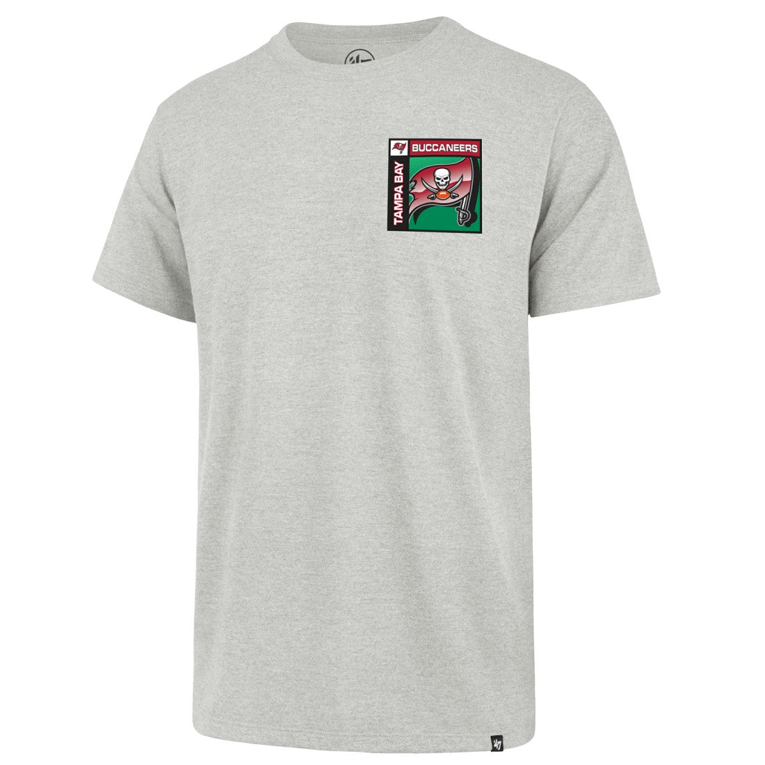 Tampa Bay Buccaneers '47 Chrome Plate Franklin T-Shirt - Gray - 47 brand