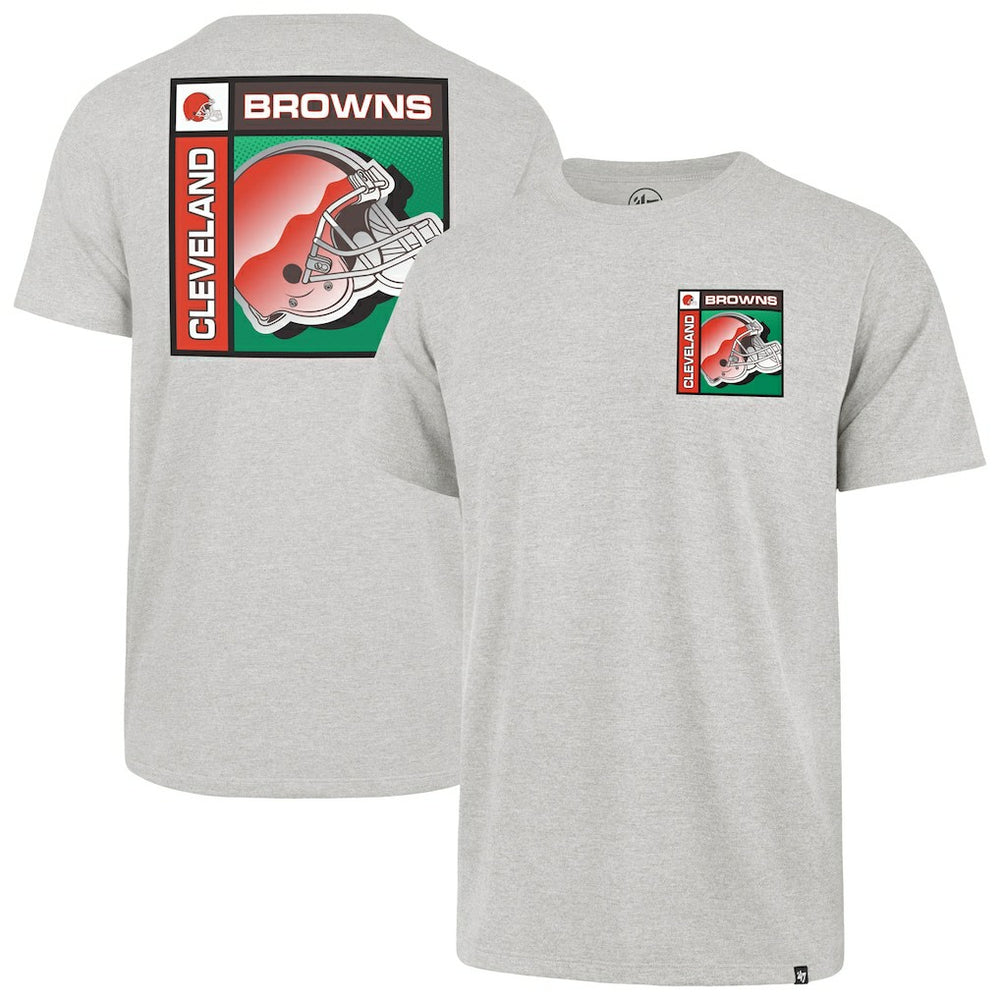 Cleveland Browns '47 Chrome Plate Franklin T-Shirt - Gray - 47 brand
