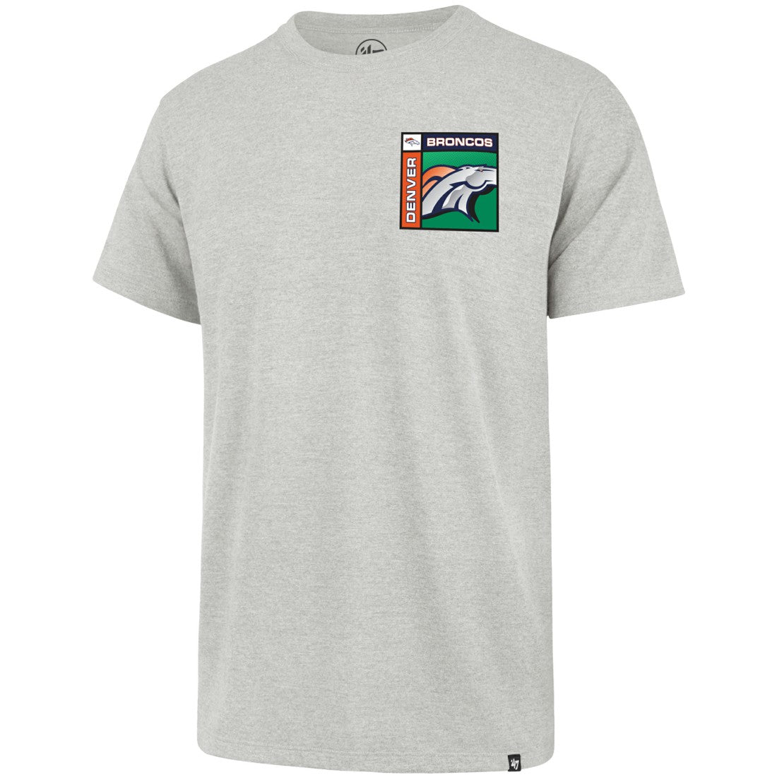 Denver Broncos '47 Chrome Plate Franklin T-Shirt - Gray - 47 brand