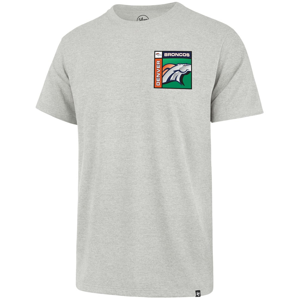 Denver Broncos '47 Chrome Plate Franklin T-Shirt - Gray - 47 brand