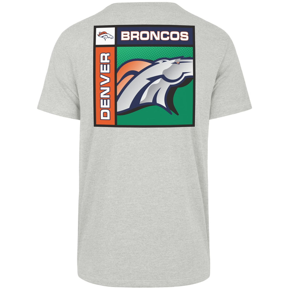 Denver Broncos '47 Chrome Plate Franklin T-Shirt - Gray - 47 brand