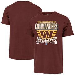 Washington Commanders '47 Stripe Splash Franklin T-Shirt - Burgundy - 47 brand