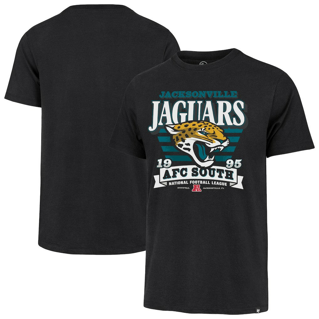 Jacksonville Jaguars '47 Stripe Splash Franklin T-Shirt - Black - 47 brand