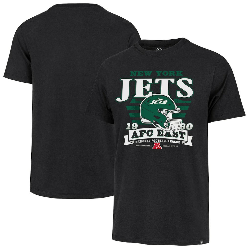 New York Jets '47 Stripe Splash Franklin T-Shirt - Black - 47 brand