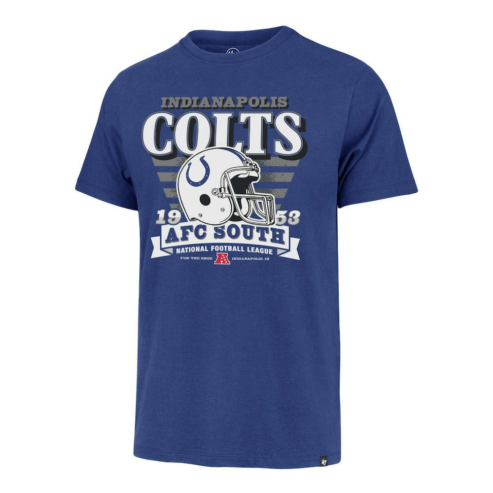 Indianapolis Colts '47 Stripe Splash Franklin Throwback T-Shirt - Royal - 47 brand