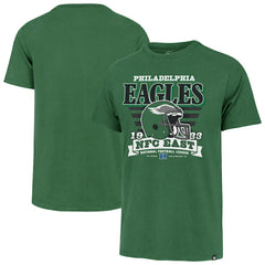 Philadelphia Eagles '47 Stripe Splash Franklin Throwback T-Shirt - Kelly Green - 47 brand