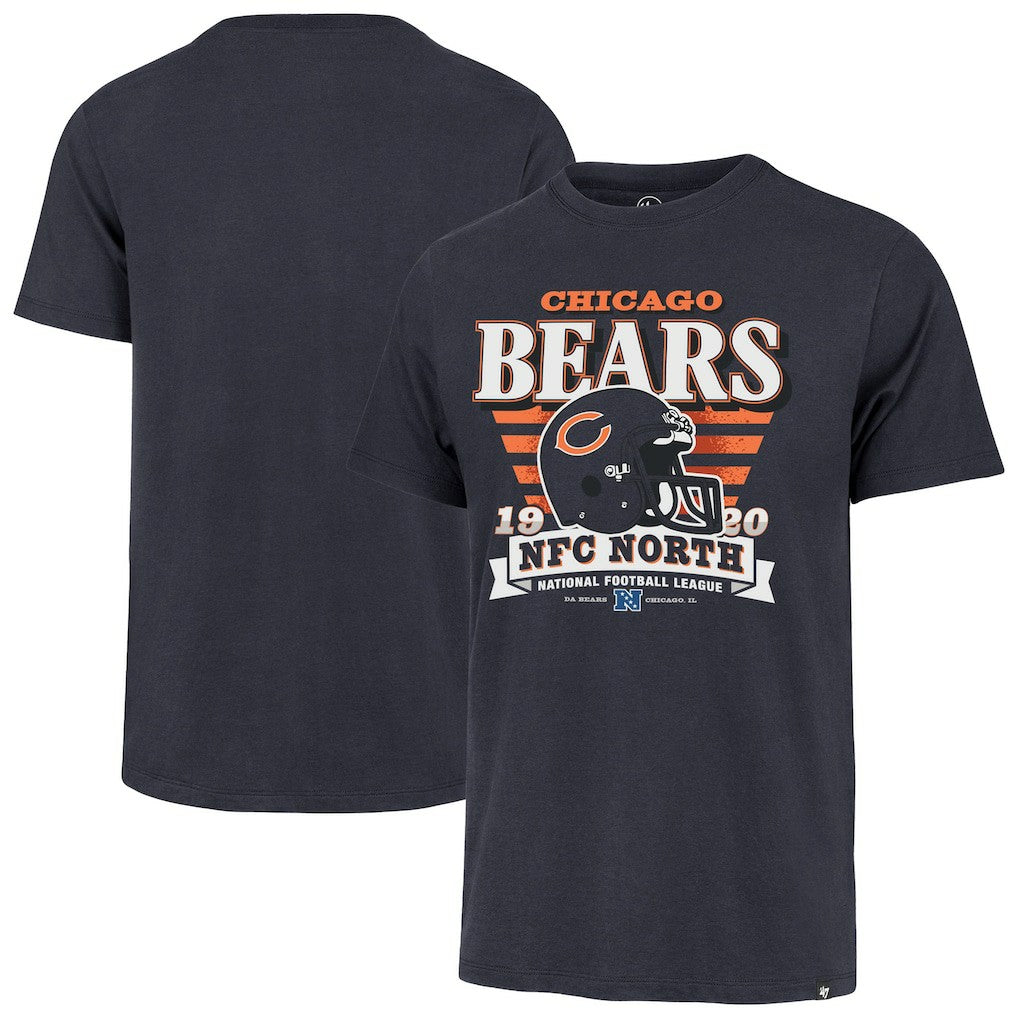 Chicago Bears '47 Stripe Splash Franklin Throwback T-Shirt - Navy - 47 brand