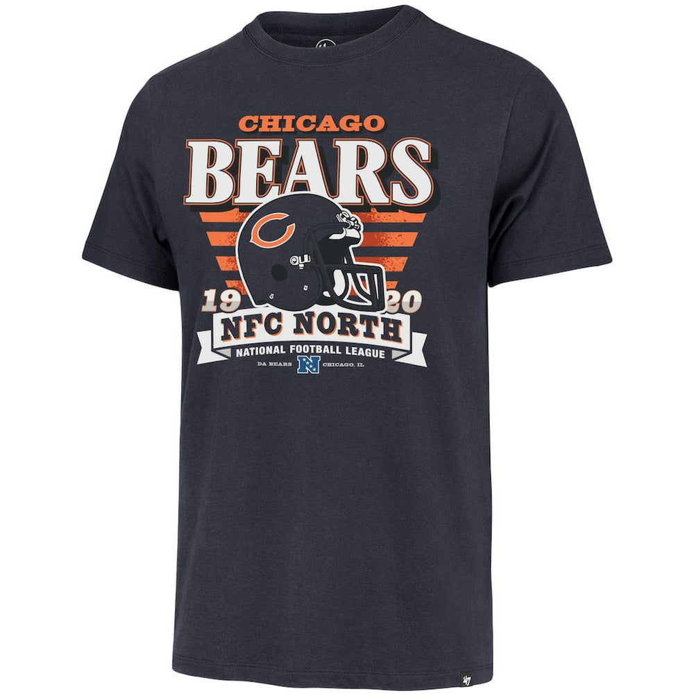 Chicago Bears '47 Stripe Splash Franklin Throwback T-Shirt - Navy - 47 brand