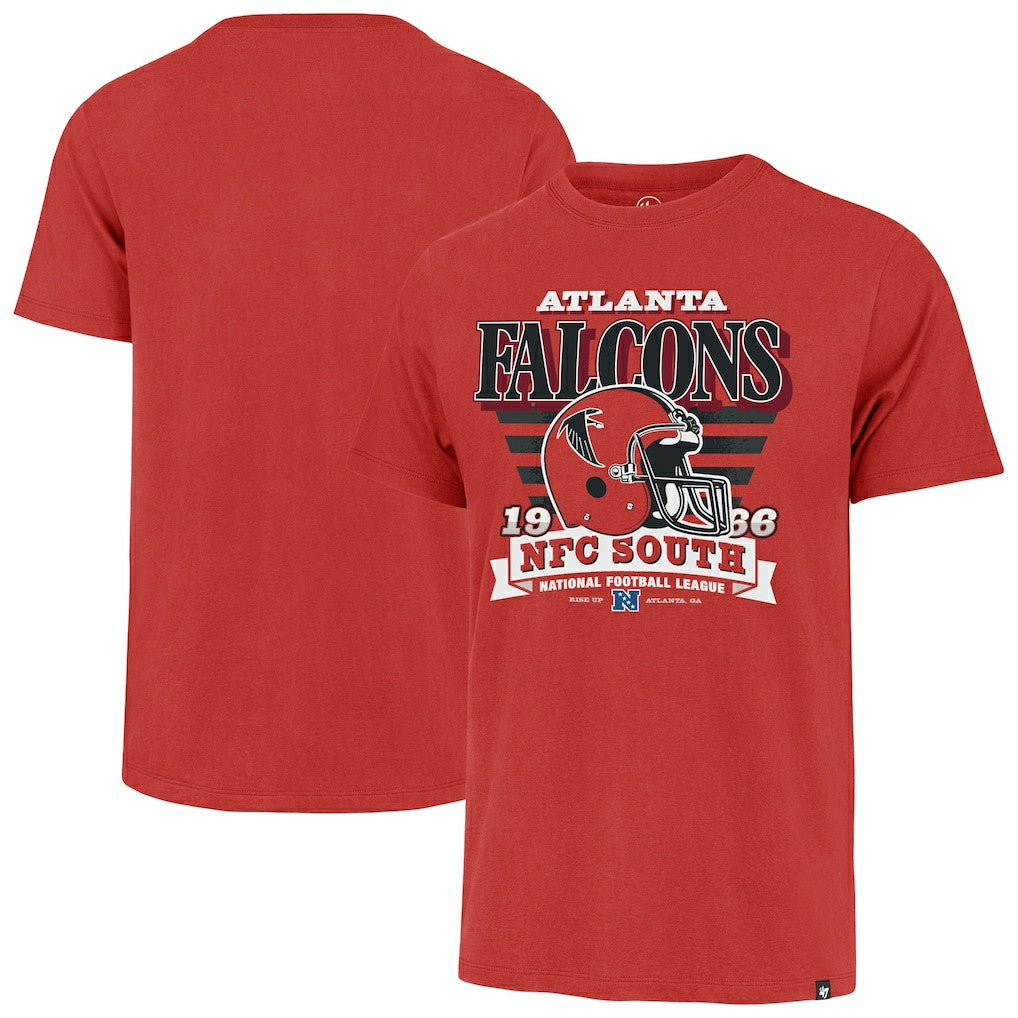 Atlanta Falcons '47 Stripe Splash Franklin Throwback T-Shirt - Red - 47 brand