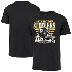 Pittsburgh Steelers '47 Stripe Splash Franklin Throwback T-Shirt - Black - 47 brand