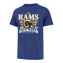 Los Angeles Rams '47 Stripe Splash Franklin Throwback T-Shirt - Royal - 47 brand
