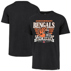 Cincinnati Bengals '47 Stripe Splash Franklin Throwback T-Shirt - Black - 47 brand