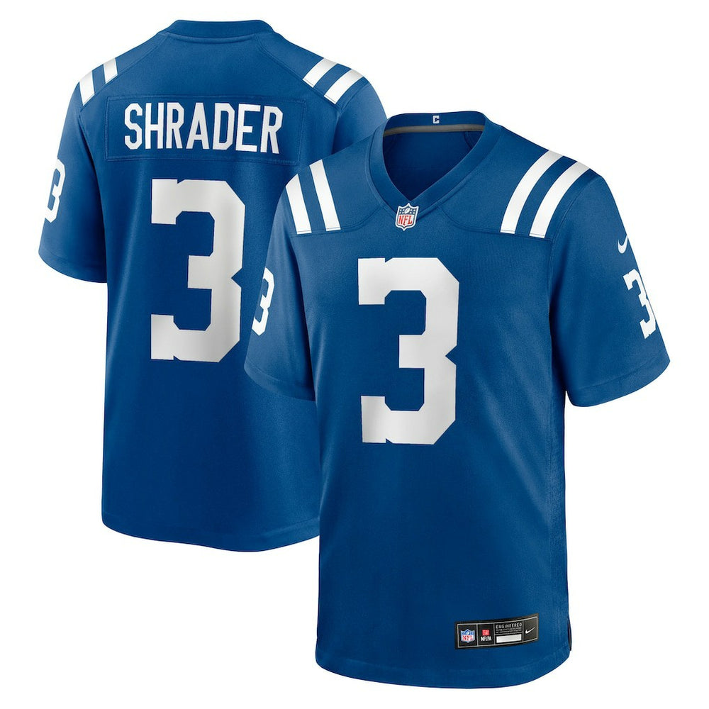 Spencer Shrader Indianapolis Colts Team Game Jersey - Royal - Nike
