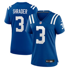 Spencer Shrader Indianapolis Colts Women's Team Game Jersey - Royal - Nike