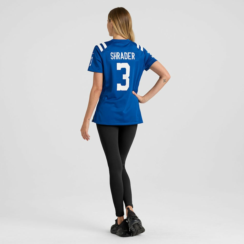 Spencer Shrader Indianapolis Colts Women's Team Game Jersey - Royal - Nike
