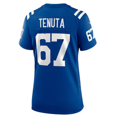 Luke Tenuta Indianapolis Colts Women's Team Game Jersey - Royal - Nike