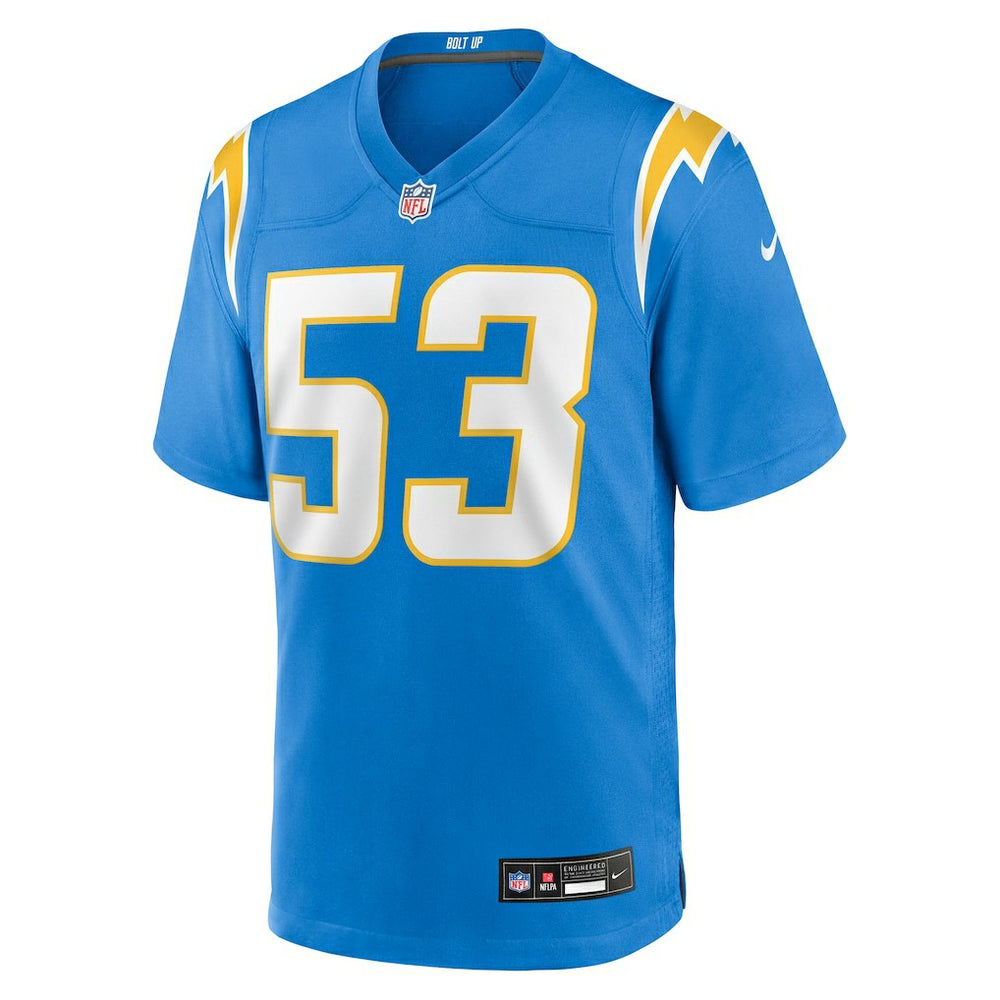 Del'Shawn Phillips Los Angeles Chargers Team Game Jersey - Powder Blue - Nike