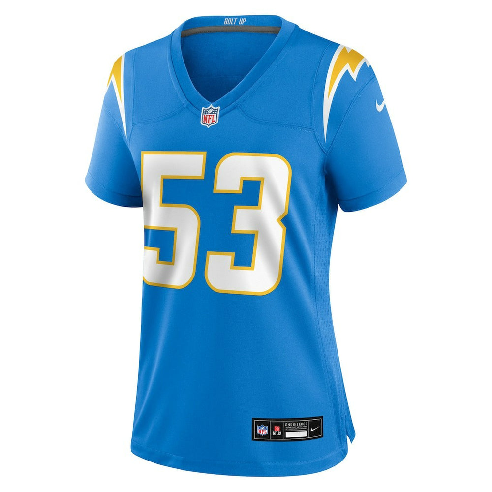 Del'Shawn Phillips Los Angeles Chargers Women's Team Game Jersey - Powder Blue - Nike