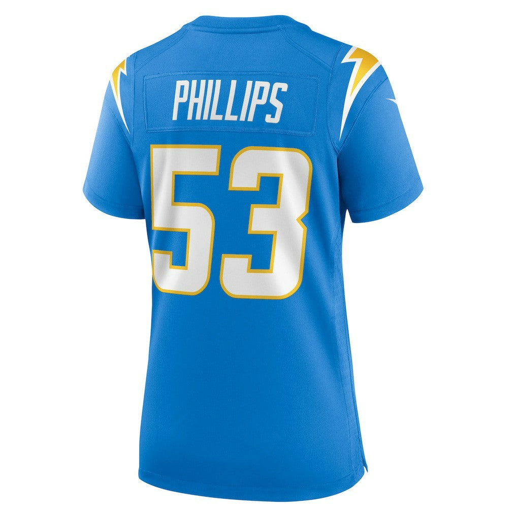 Del'Shawn Phillips Los Angeles Chargers Women's Team Game Jersey - Powder Blue - Nike