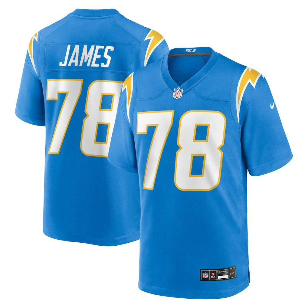 Andre James Los Angeles Chargers Team Game Jersey - Powder Blue - Nike