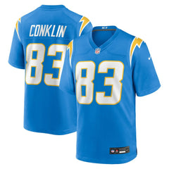 Tyler Conklin Los Angeles Chargers Team Game Jersey - Powder Blue - Nike