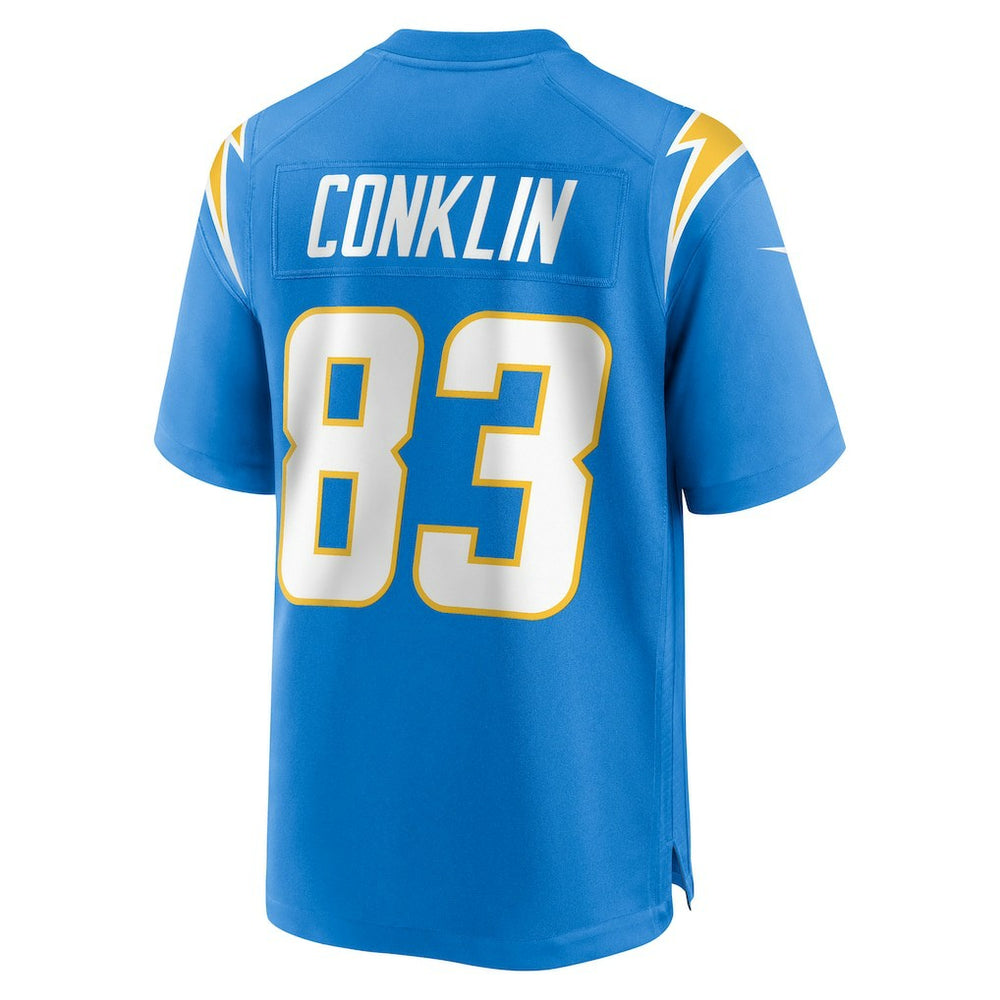 Tyler Conklin Los Angeles Chargers Team Game Jersey - Powder Blue - Nike