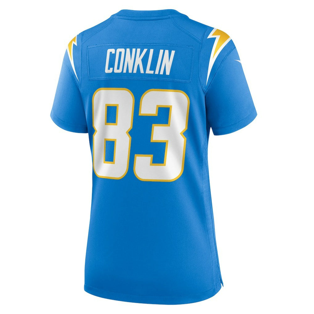 Tyler Conklin Los Angeles Chargers Women's Team Game Jersey - Powder Blue - Nike