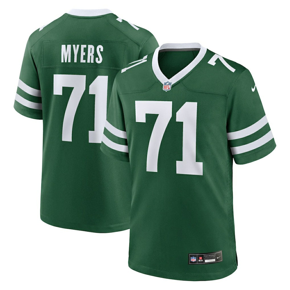 Josh Myers New York Jets Team Game Jersey - Legacy Green - Nike