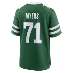 Josh Myers New York Jets Team Game Jersey - Legacy Green - Nike