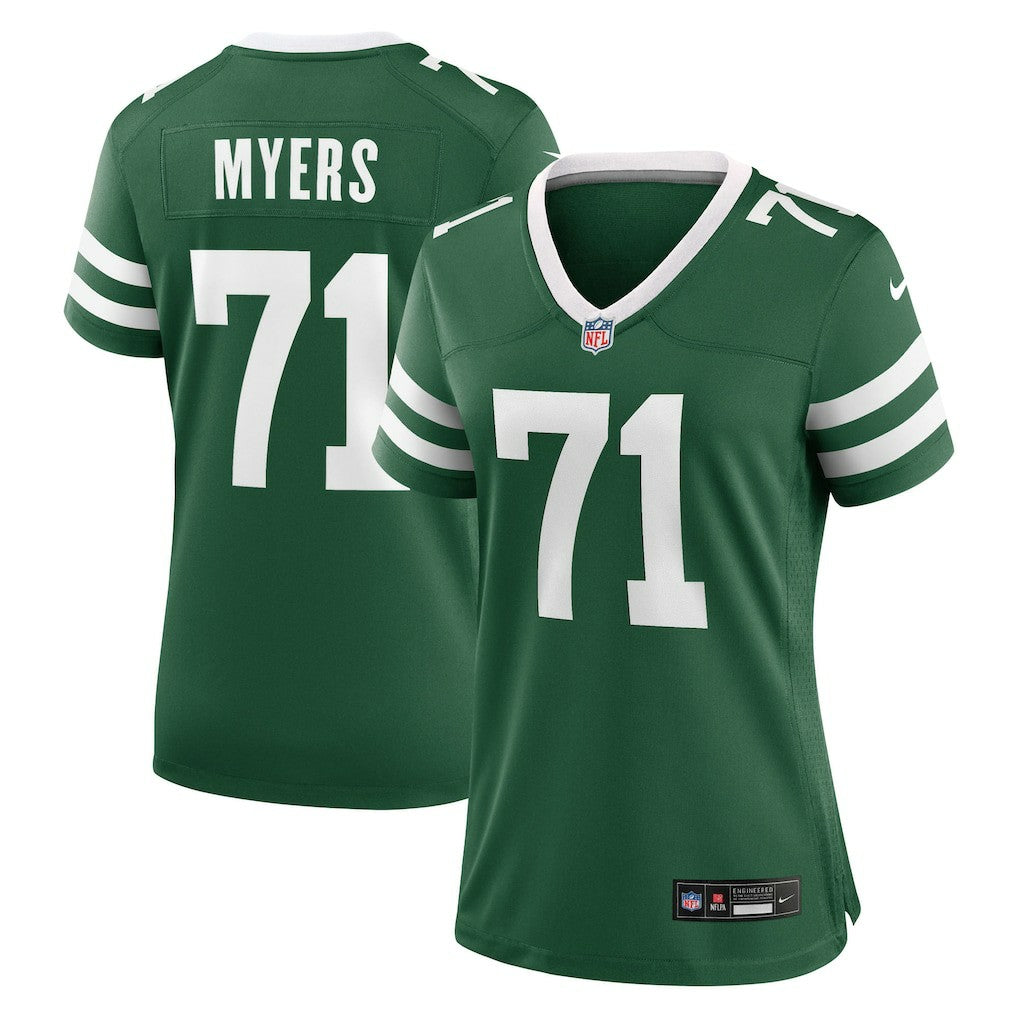 Josh Myers New York Jets Women's Game Jersey - Legacy Green - Nike