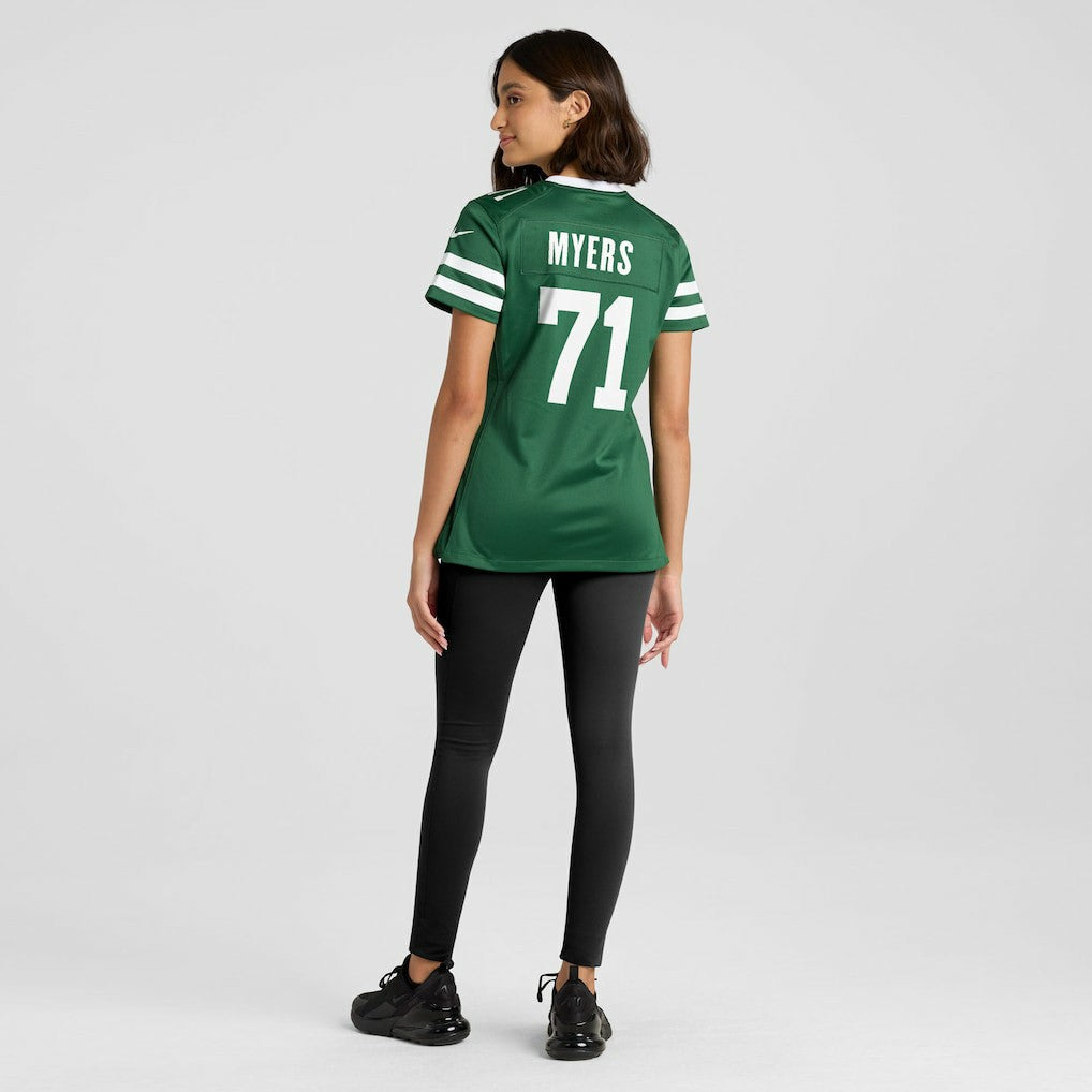 Josh Myers New York Jets Women's Game Jersey - Legacy Green - Nike