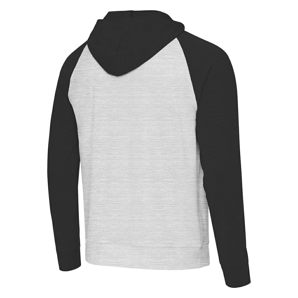 Washington Commanders Antigua Urgent Pullover Hoodie - Heather Gray/Black - NFL