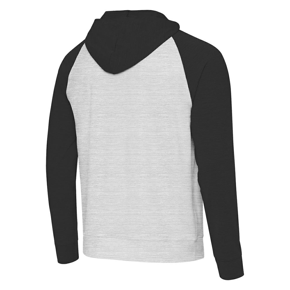 Washington Commanders Antigua Urgent Pullover Hoodie - Heather Gray/Black - NFL