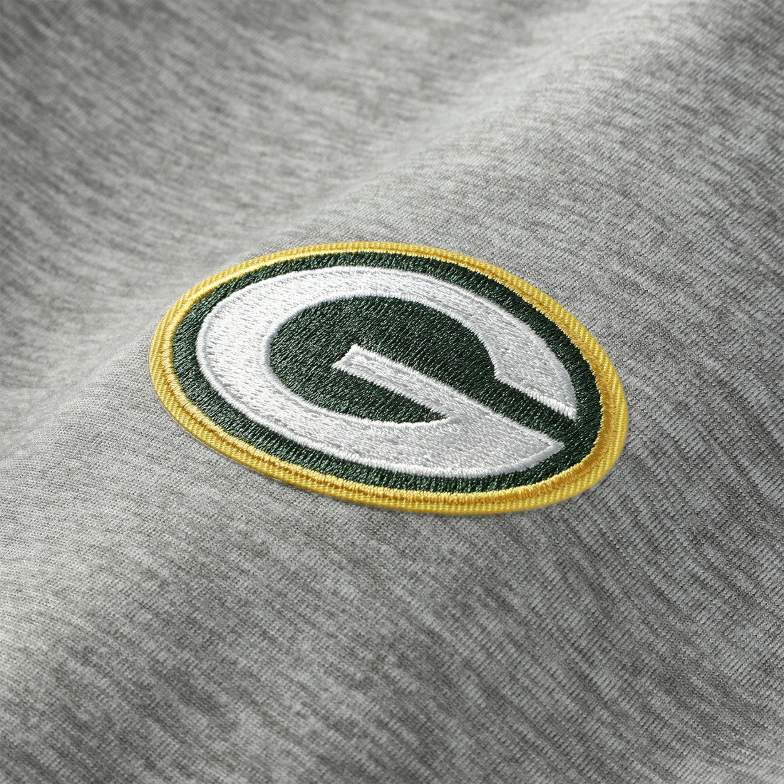 Green Bay Packers Antigua Urgent Pullover Hoodie - Heather Gray/Black - NFL