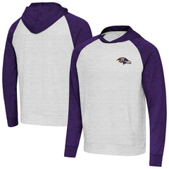 Baltimore Ravens Antigua Urgent Pullover Hoodie - Purple/Gray - NFL