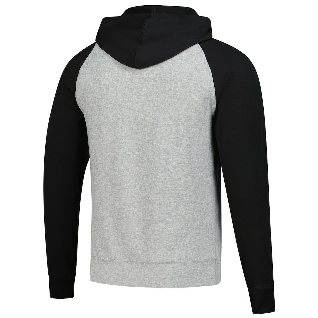 Cleveland Browns Antigua Urgent Pullover Hoodie - Heather Gray/Black - NFL