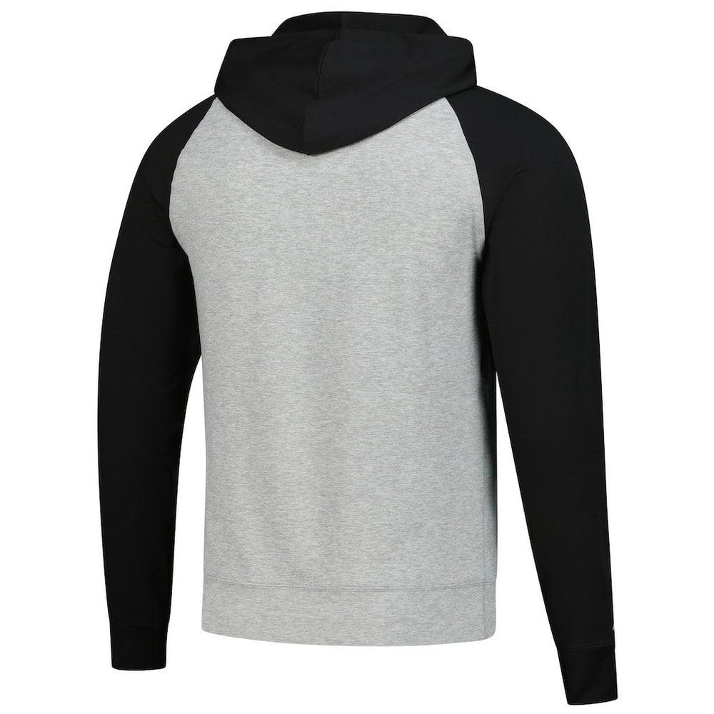 Cleveland Browns Antigua Urgent Pullover Hoodie - Heather Gray/Black - NFL