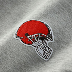 Cleveland Browns Antigua Urgent Pullover Hoodie - Heather Gray/Black - NFL