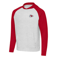 Kansas City Chiefs Antigua Urgent Pullover Hoodie - Red/Gray - NFL