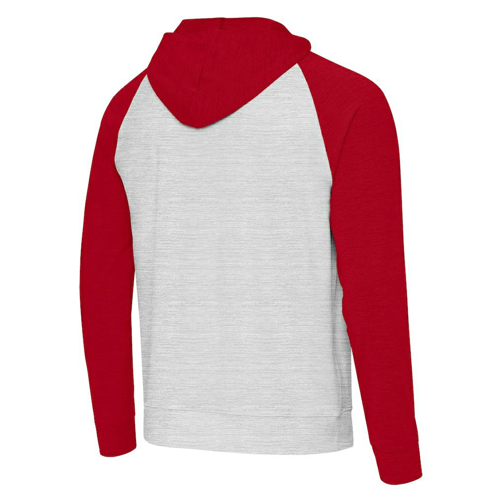 Kansas City Chiefs Antigua Urgent Pullover Hoodie - Red/Gray - NFL