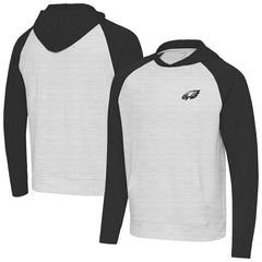 Philadelphia Eagles Antigua Urgent Pullover Hoodie - Black/Heather Gray - NFL